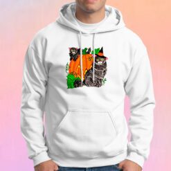 Halloween Pumpkin Black Cats Hoodie