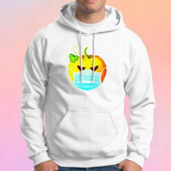 Halloween Pumpkin in a Face Mask Hoodie