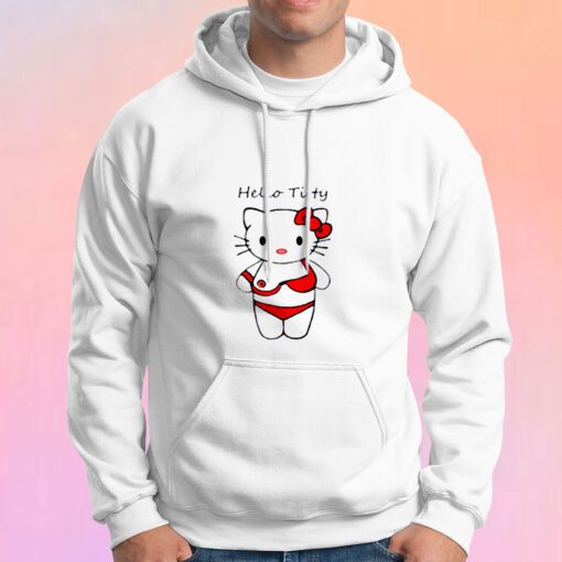 Hello titty funny parody hello kitty Hoodie