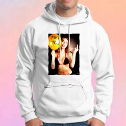 Hot Sexy Girl Model Kate Moss Megan Fox Balloon Fuck You Hoodie