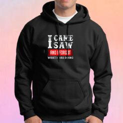 I Came Saw And I Forgot What I Was Doing Hoodie