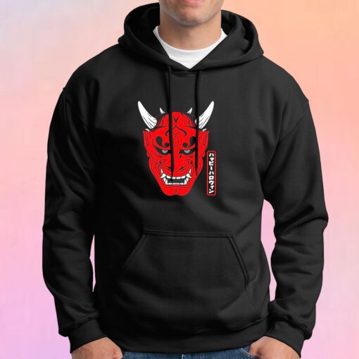 Japanese Demons Face Devil Harajuku Aesthetic Hoodie