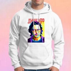 Johnny Depp colorful pop art portrait Hoodie