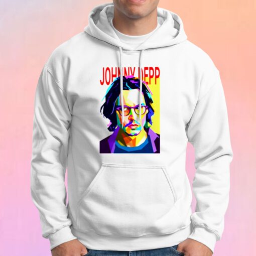 Johnny Depp colorful pop art portrait Hoodie