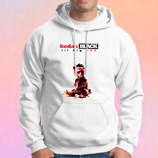 Kodak Black Lil Big Pac White Hoodie