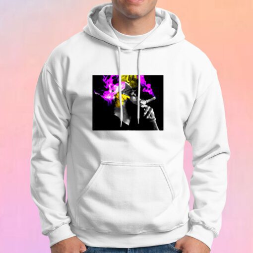 Los Angeles Lakers Championship Lebron James Smoking A Cigar Purple Yellow Smoke Hoodie