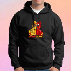 Love and Hate Bear Hoodie