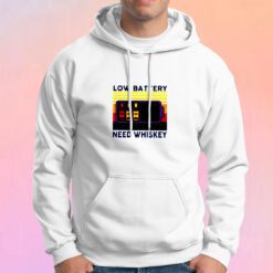 Low battery need whiskey Hoodie