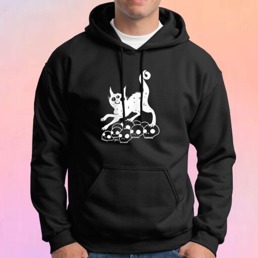 Magic Cat On Skulls Hoodie