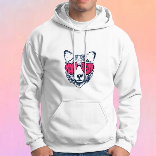 Mama Bear With Glasses Hoodie