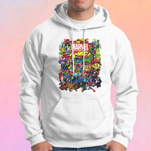 Marvel Comics Heroes Group tee Hoodie