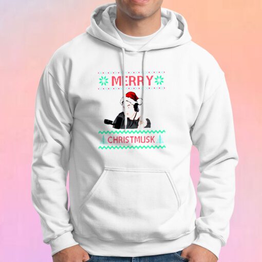 Merry Christmusk Funny Elon Musk Hoodie