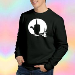 Middle Finger Shadow Puppet tee Sweatshirt