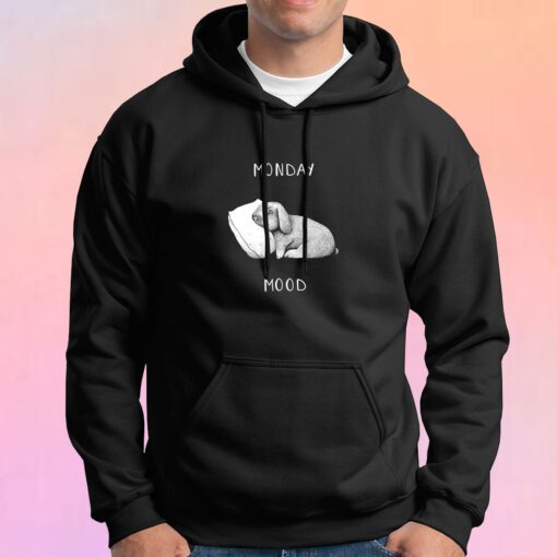 Monday mood on black Hoodie
