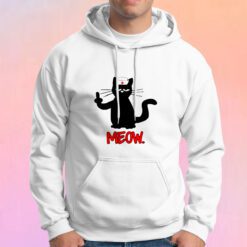 Nurse Meow Middle Finger Hoodie