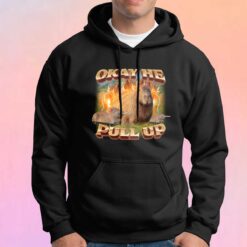 Okay He Pull Up Capybara tee Hoodie