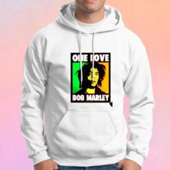 One Love Bob Marley Graphic Poster Hoodie