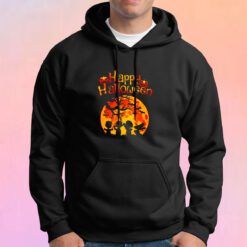 Peanut Snoopy And Charlie Brown Happy Halloween Pumpkin Moon Hoodie