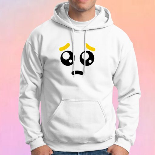 Pleading Face Emoji Hoodie