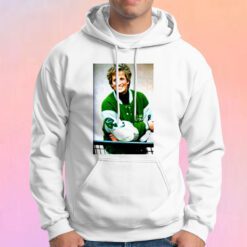 Princess Diana Smiling Wearing Philadelphia Eagles Jacket Hoodie
