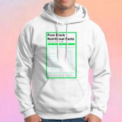 Pure Black Nutritional Facts Hoodie