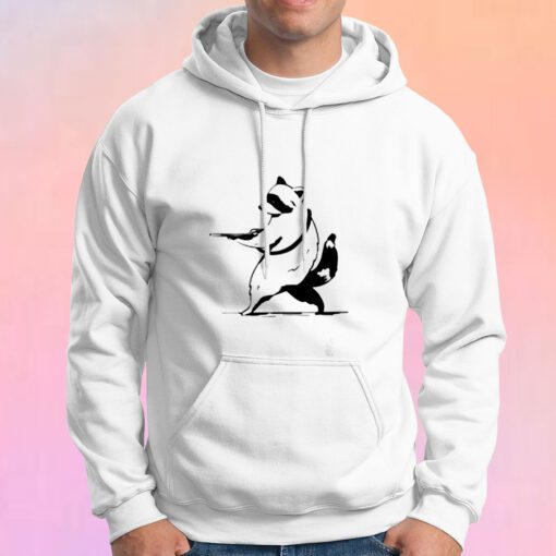 Raccoon Gun Panda Hoodie