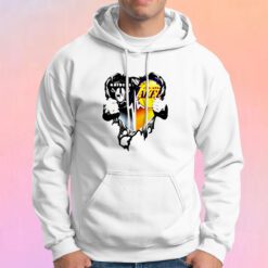Raiders and Los Angeles Laker inside Heart Hoodie
