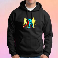Retro Baseball Poses Hoodie