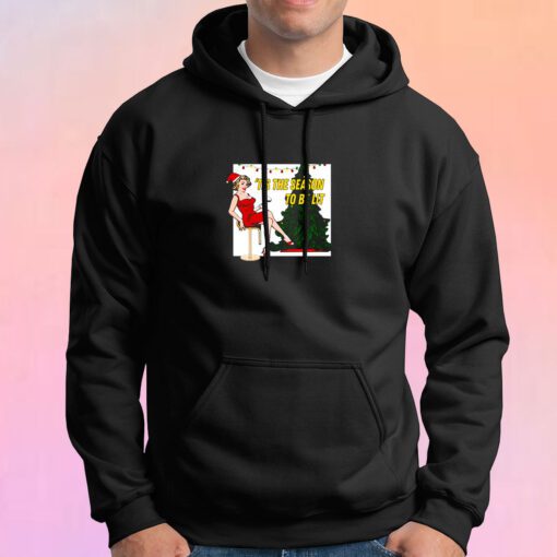 Retro Christmas Tis The Season To Be Lit Hoodie