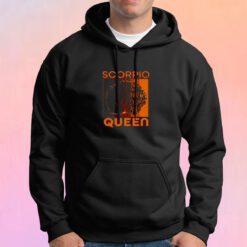 Retro Scorpio Queen Afro Woman Hoodie