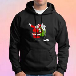 Santa with Face Mask and Toilet Paper Funny Christmas Hoodie