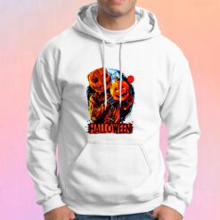 Scary Halloween Illustration Hoodie