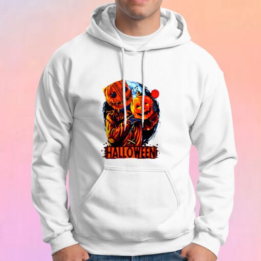 Scary Halloween Illustration Hoodie