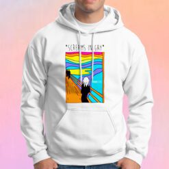 Screams In Gay Edvard Munch Parody Hoodie