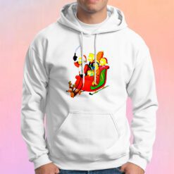 Simpsons Christmas Family On A Sleigh Hoodie