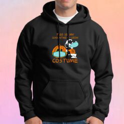 Snoopy Face Mask Joe Cool This Is My Quarantine O Ween Costume Hoodie
