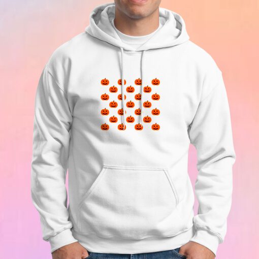 Spooky Pumpkin Pattern Hoodie