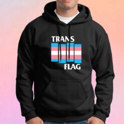 Trans Flag tee Hoodie