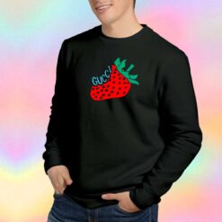 Awesome Strawberry Gucci Logo unisex Sweatshirt