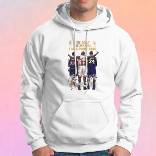 Awesome The Goat The Mamba The 3 Point King Hoodie