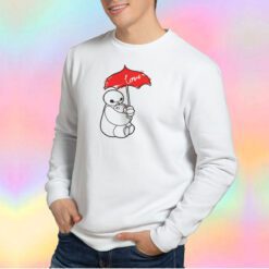 Disney Big Hero 6 Baymax Umbrella Funny Sweatshirt
