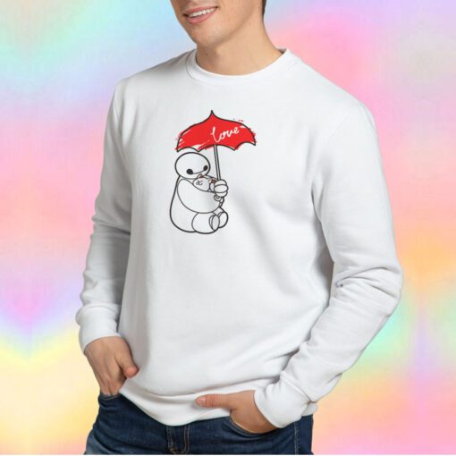 Disney Big Hero 6 Baymax Umbrella Funny Sweatshirt