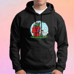 Dustin And Dart Peanuts Stranger Things Parody Hoodie