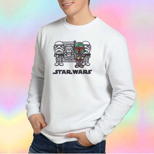 Funny BAPE milo x Star Wars cartoons Sweatshirt