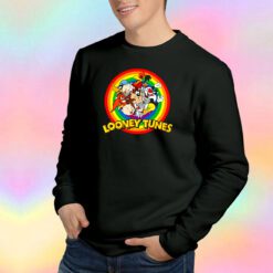 Funny Looney Tunes Pride Group Shot Rainbow Sweatshirt