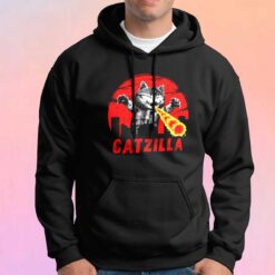 Retro Catzilla Fire Hoodie