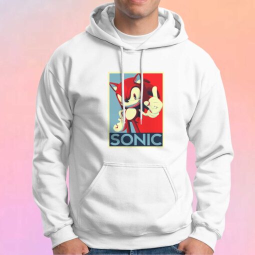 Retro Poster Sonic the Hedgehog Hoodie