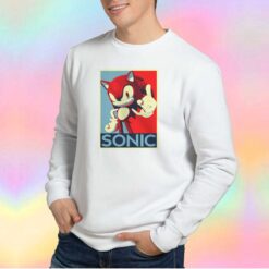 Retro Poster Sonic the Hedgehog Sweatshirt