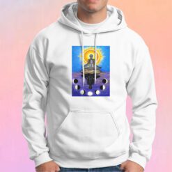 Skull Mediation Vintage Graphic Hoodie