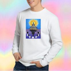 Skull Mediation Vintage Graphic Sweatshirt
